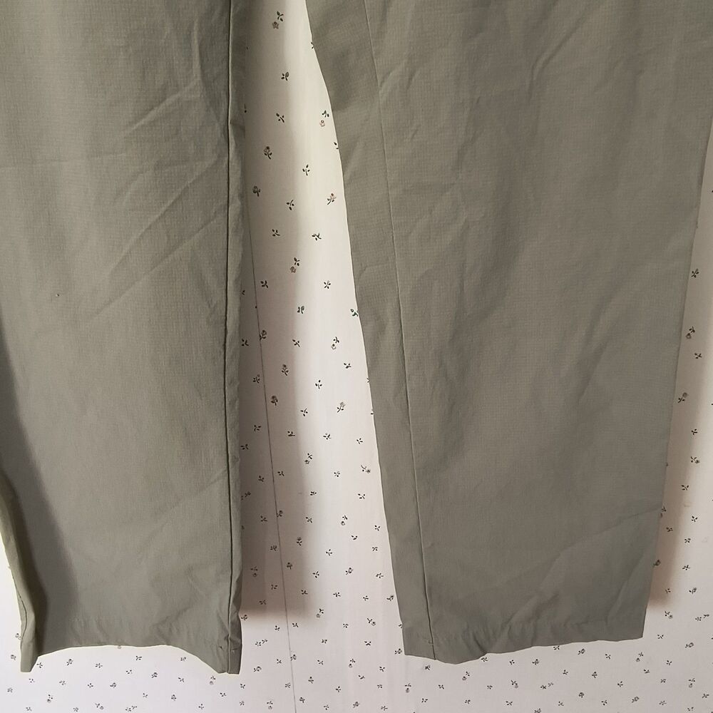 Mountain Hardwear Hiking Pants Womens 12 Olive Green Zip Off Convertible Stretch - Picture 10 of 16